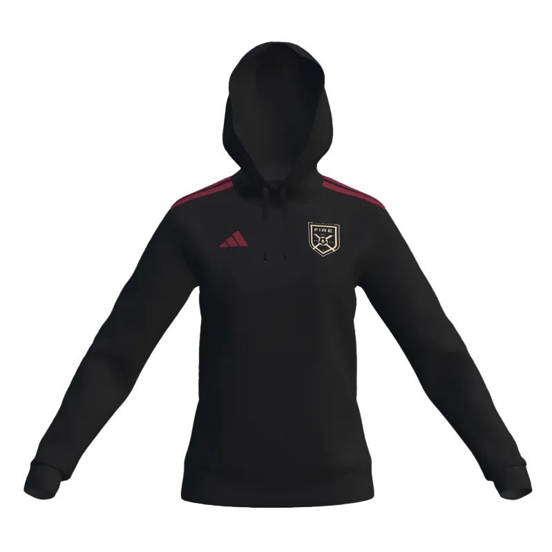adidas Women's Custom Fire Entrada 26 Hoodie - Black Fire Custom 26 - Third Coast Soccer