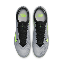 Nike Zoom Mercurial Vapor 15 Elite XXV FG - Metallic Silver/Volt/Black Men's Footwear Closeout   - Third Coast Soccer