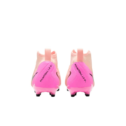Nike Youth Phantom Luna 2 Academy FG - Crimson/Black/Pink Blast Youth Footwear - Third Coast Soccer