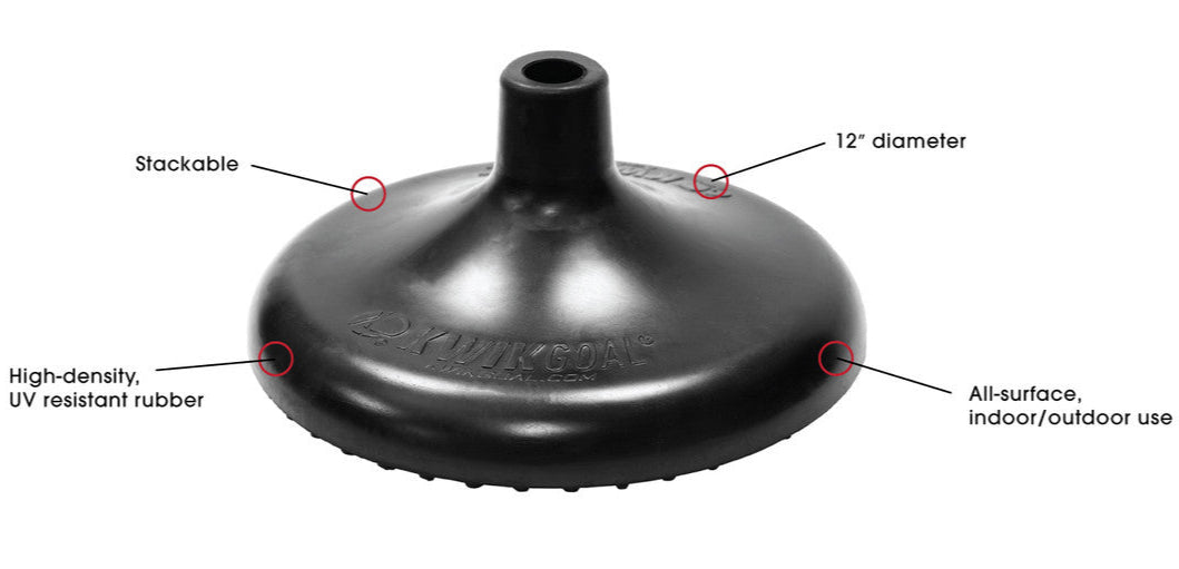 KwikGoal Premier Universal Bases 6-Pack Field Equipment - Third Coast Soccer