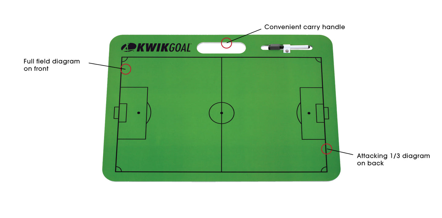 KwikGoal Kwik Carry Dry Erase Board Coaching Accessories - Third Coast Soccer