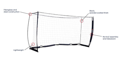 KwikGoal Kwik Flex Lite Goal - 4x6 Field Equipment   - Third Coast Soccer