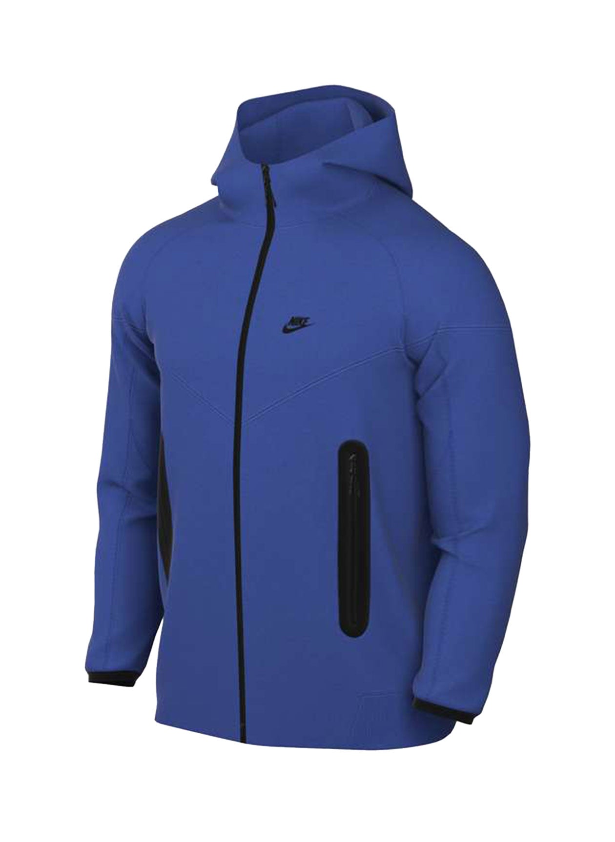 Nike Team Tech FZ Fleece Windrunner Hoodie Jackets Game Royal/Black Mens Small - Third Coast Soccer