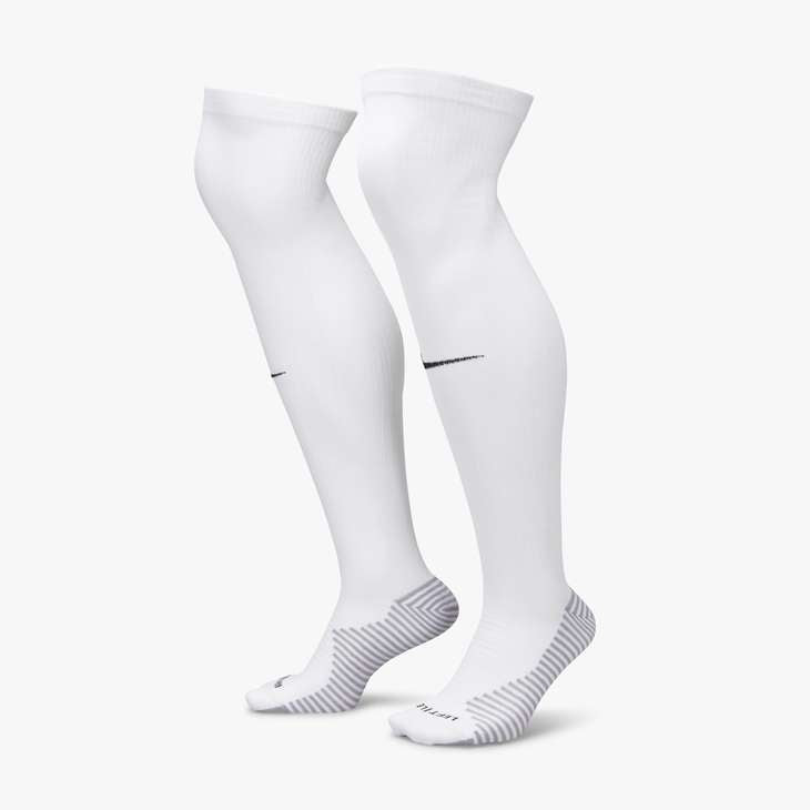 Nike MSC Strike Knee High Soccer Socks - White Mandeville Soccer Club 22-24   - Third Coast Soccer