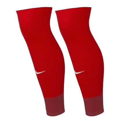 Nike Strike Dri-Fit Sleeves Shinguard Accessories University Red/Gym Red/White Small/Medium - Third Coast Soccer