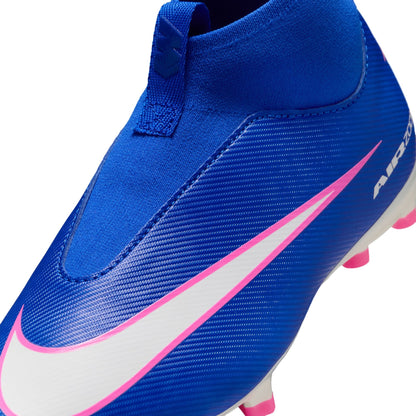 Nike Junior Mercurial Superfly 10 Academy FG - Racer Blue/White Youth Footwear - Third Coast Soccer