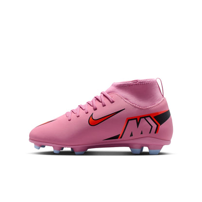 Nike Junior Mercurial Superfly 10 Club FG - Magic Flamingo/Black/Total Crimson Youth Footwear - Third Coast Soccer