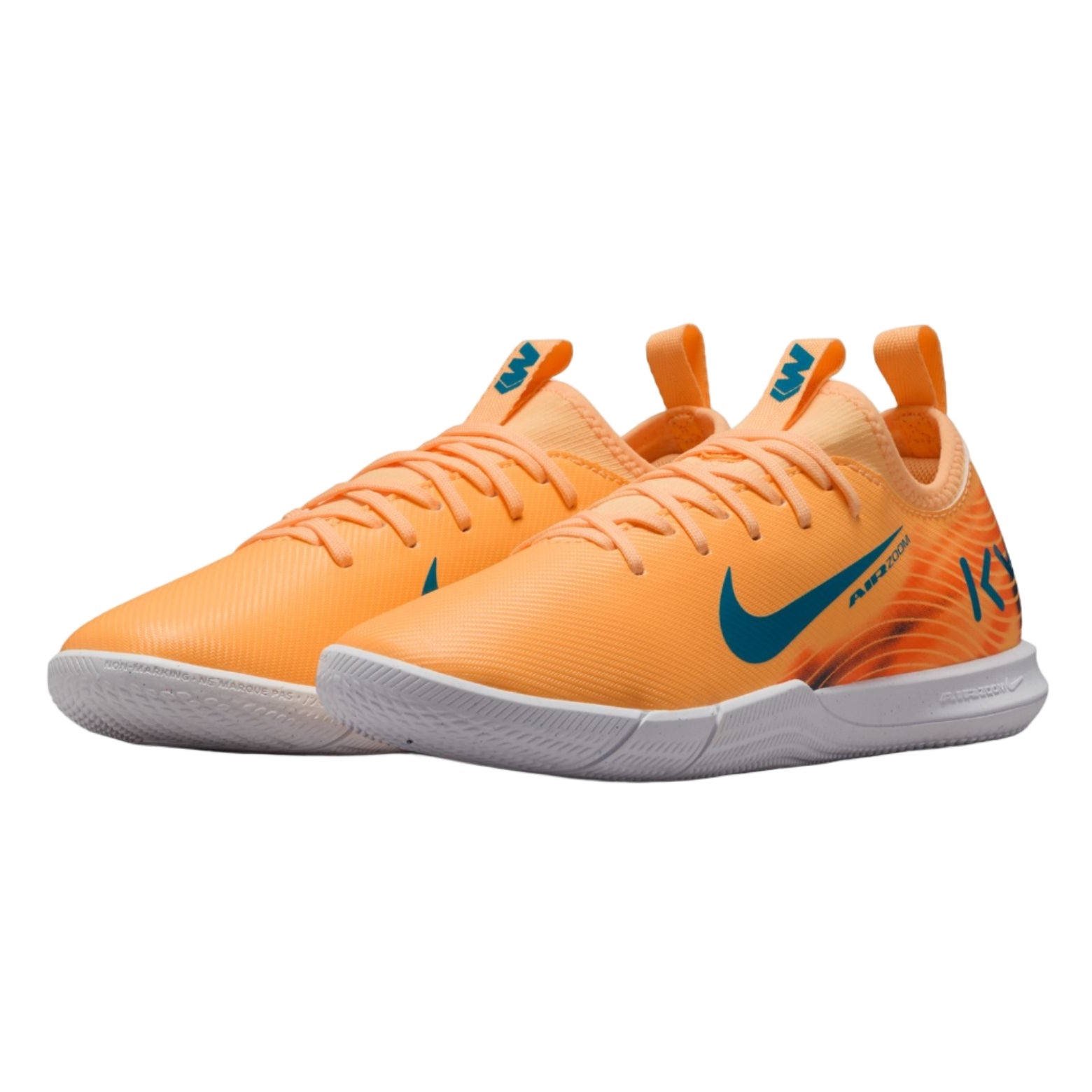 Nike Youth Mercurial Vapor 16 Academy Mbappe IC - Melon/Turquoise Youth Footwear - Third Coast Soccer
