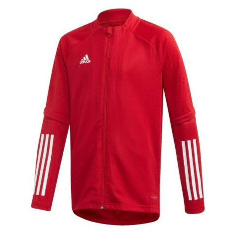 adidas Youth Condivo 20 Training Jacket - Red/White apparel closeout - Third Coast Soccer