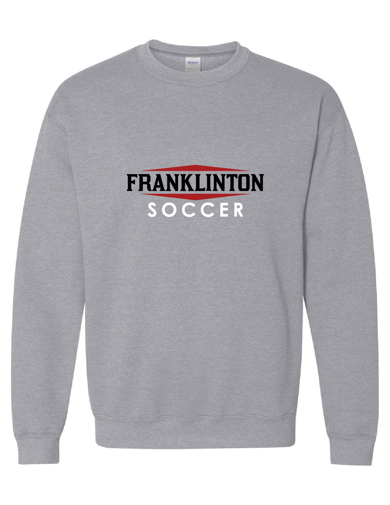 Franklinton SC Soccer Crew Neck Sweatshirt Franklinton SC Spiritwear Sport Grey Youth Small - Third Coast Soccer