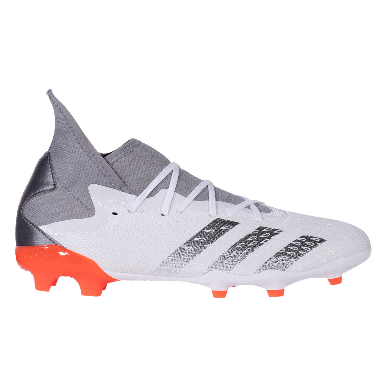 ADIDAS PREDATOR FREAK .3 FG Mens Firm Ground Mens 7 Feather Wht/Iron Met/Solar Red - Third Coast Soccer