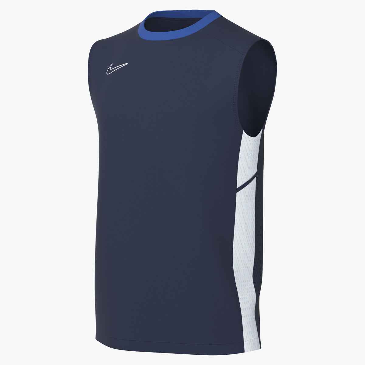 Nike Youth Academy 25 Sleeveless Top Jerseys Midnight Navy/Royal/White Youth Small - Third Coast Soccer