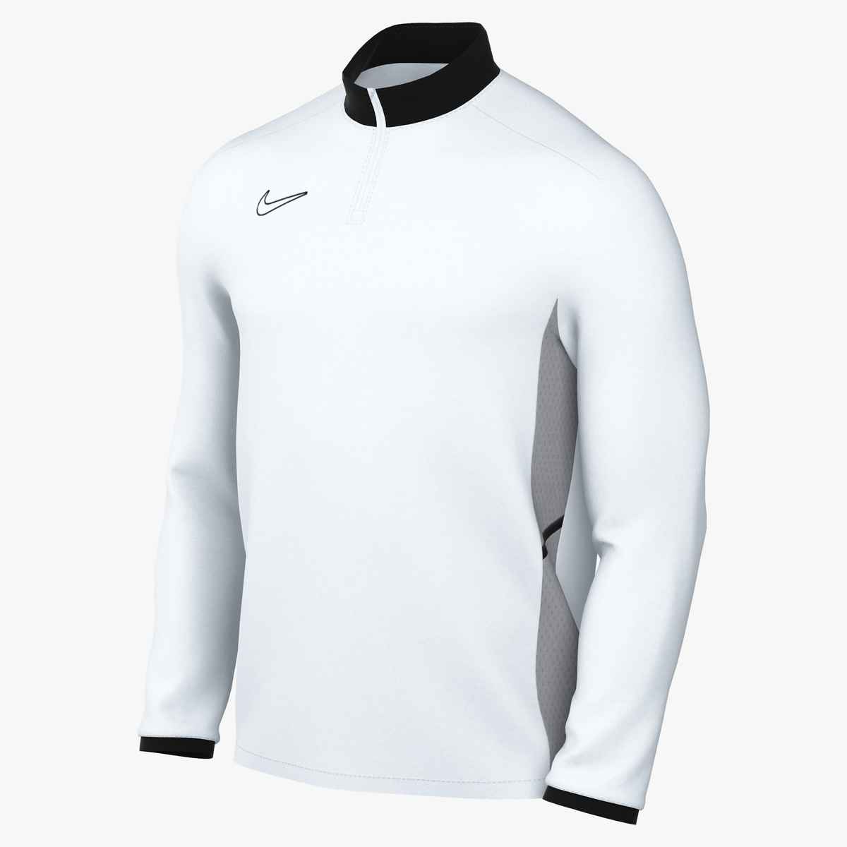 Nike Academy 25 Drill Top Training Wear White/Wolf Grey/Black Mens Small - Third Coast Soccer