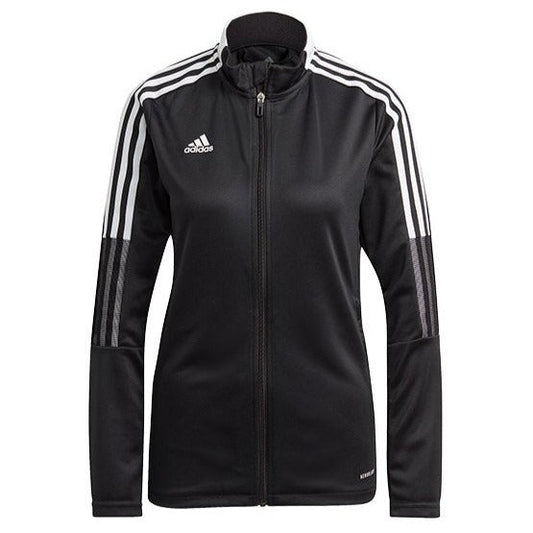 adidas Women's Tiro 21 Track Jacket - Black/White apparel closeout - Third Coast Soccer