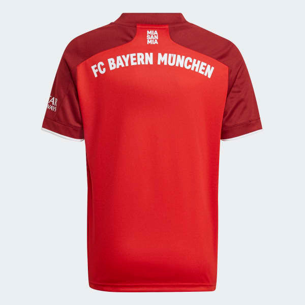 adidas Fc Bayern Youth Home Jersey 21/22 Club Replica Youth Medium True Red - Third Coast Soccer
