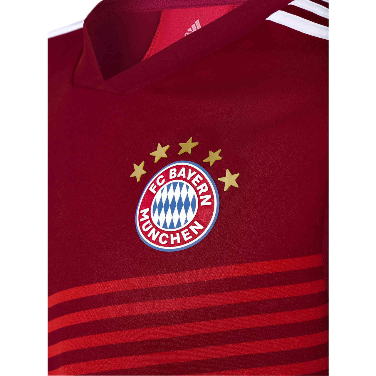 adidas Fc Bayern Youth Home Jersey 21/22 Club Replica Youth Large True Red - Third Coast Soccer