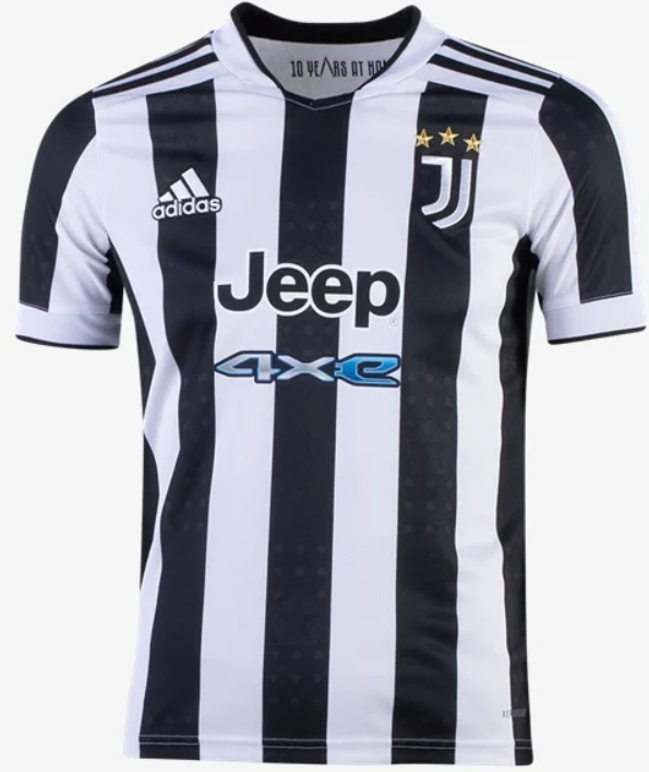 adidas Juventus Youth Home Jersey 21/22 Club Replica Youth Small White/Black - Third Coast Soccer