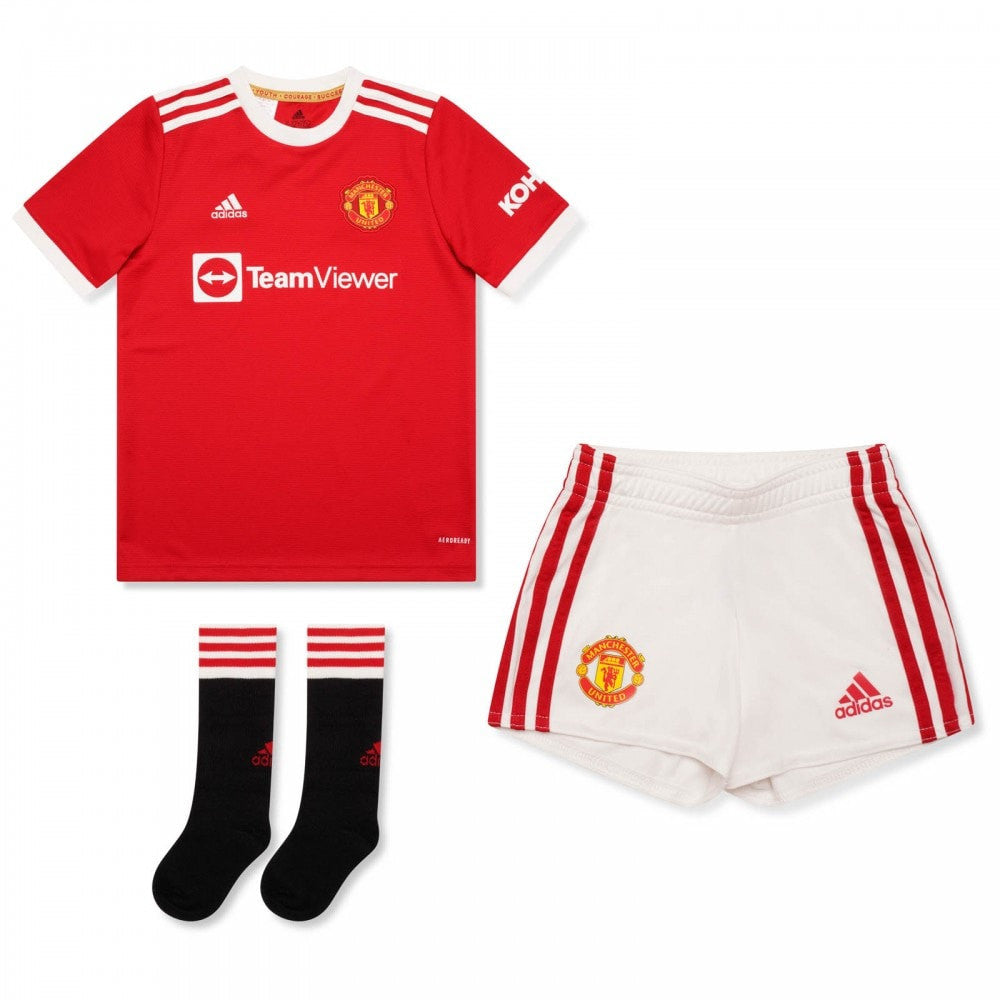 adidas Manchester United Mini Kit 21/22 Club Replica 3T Real Red - Third Coast Soccer