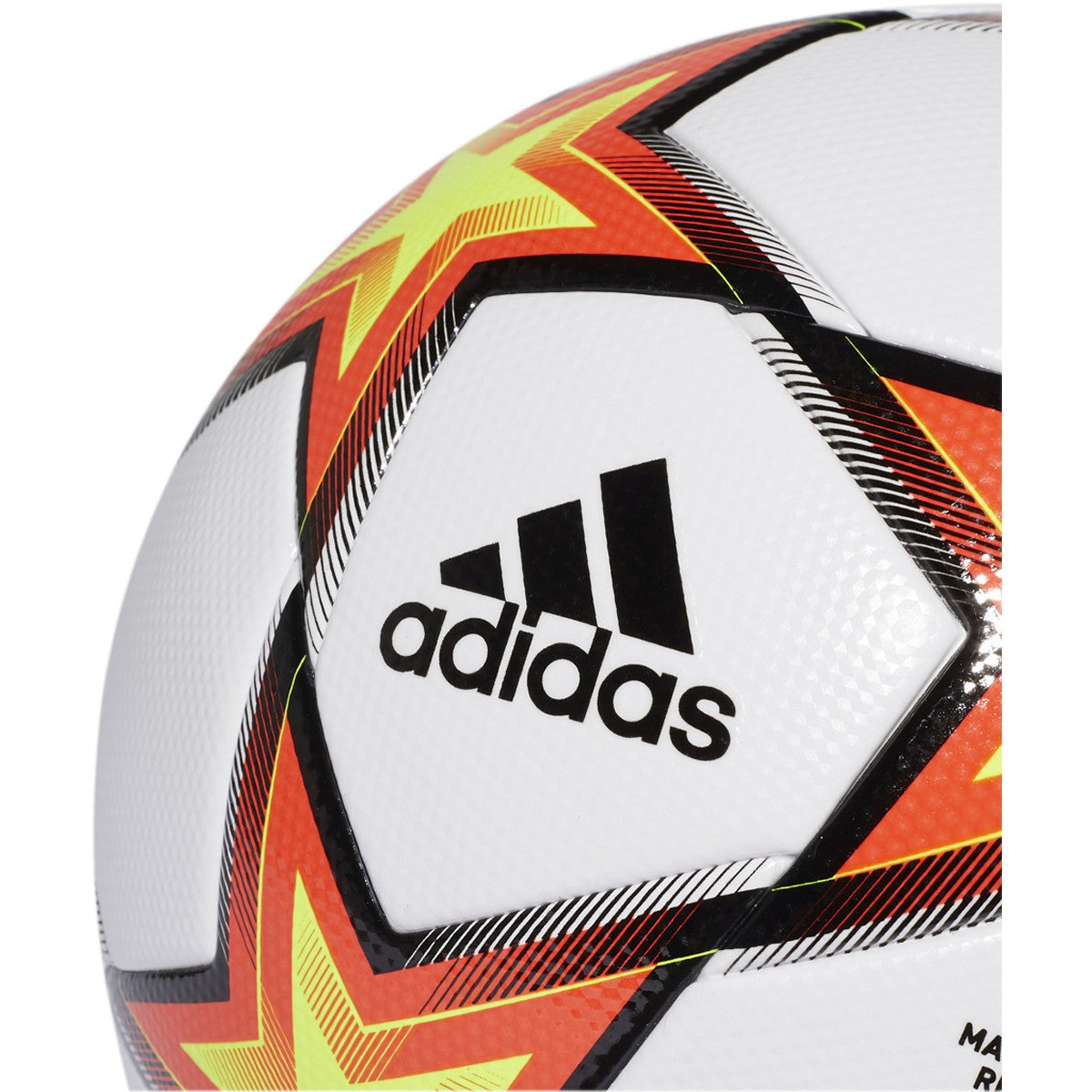 adidas UCL League Pyrostorm Ball - White/Solar Red/Solar Yellow Balls   - Third Coast Soccer