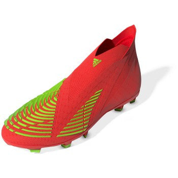 adidas Junior Predator Edge+ FG - Solar Red/Solar Green/Black Youth Footwear Closeout Youth 5.5 Solar Red/Solar Green/Bla - Third Coast Soccer