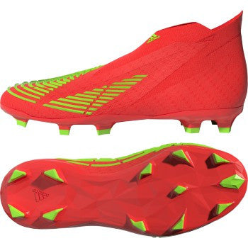adidas Junior Predator Edge+ FG - Solar Red/Solar Green/Black Youth Footwear Closeout Youth 4 Solar Red/Solar Green/Blac - Third Coast Soccer
