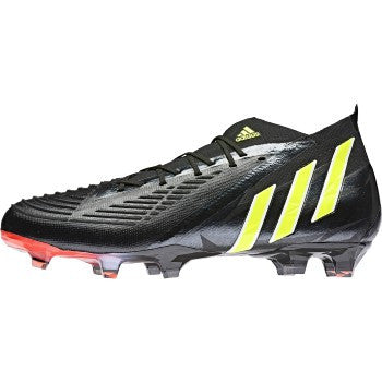 adidas Predator Edge.1 FG - Black/Solar Yellow/Solar Red Mens Footwear Black/Solar Yellow/Solar Red Mens 7 - Third Coast Soccer