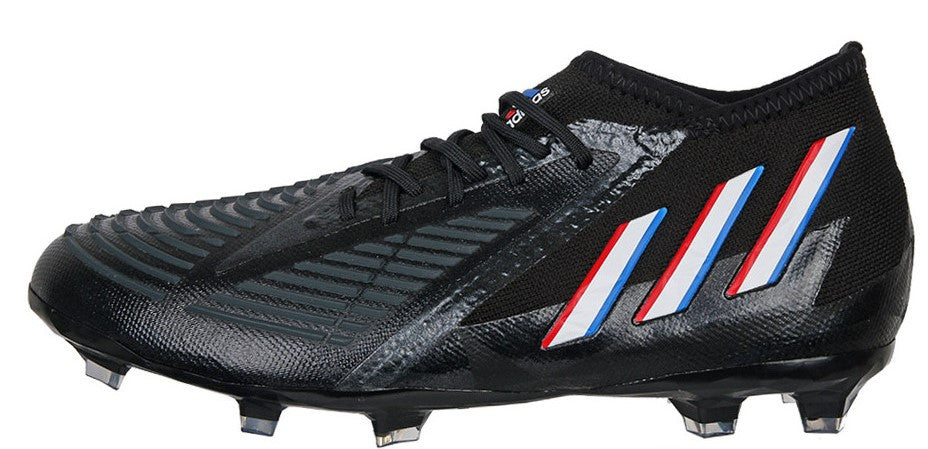 adidas Junior Predator Edge.1 FG - Black/White/Red Youth Footwear Closeout Black/White/Red Youth 4 - Third Coast Soccer