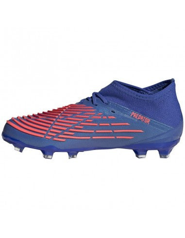 Adidas Junior Predator Edge.1 FG - Hi-Res Blue/Turbo Youth Firm Ground Youth 4.5 Hi-Res Blue/Turbo - Third Coast Soccer