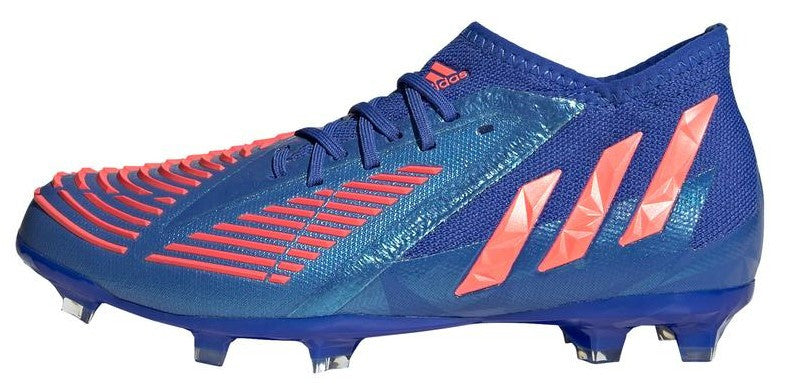 Adidas Junior Predator Edge.1 FG - Hi-Res Blue/Turbo Youth Firm Ground Youth 4 Hi-Res Blue/Turbo - Third Coast Soccer