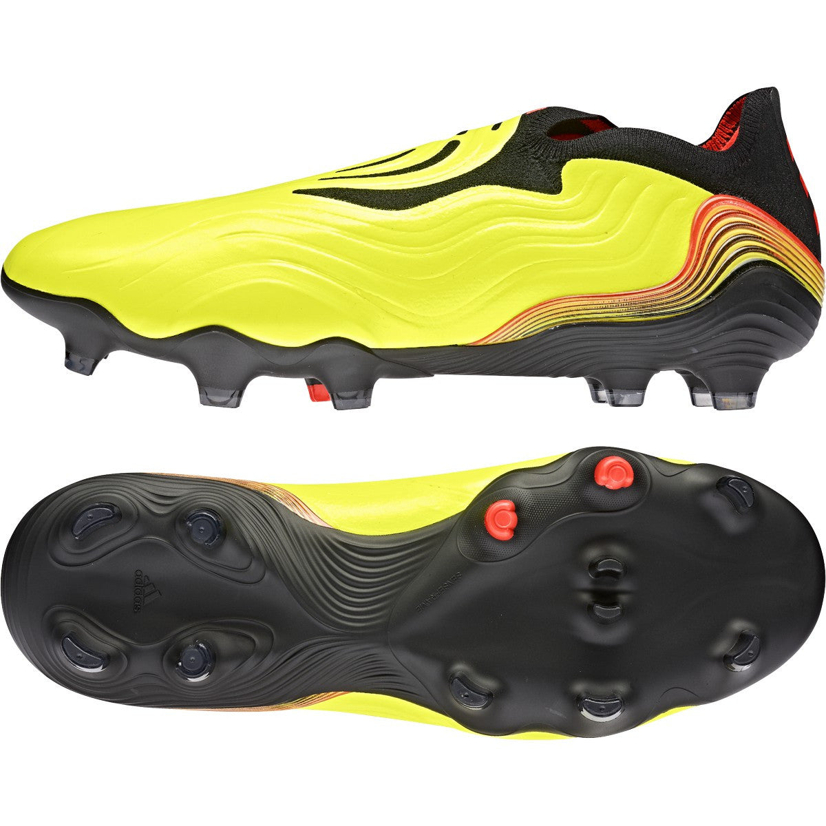 Adidas Copa Sense+ FG - Solar Yellow/Black/Solar Red Mens Footwear Mens 7 Team Solar Yellow/Solar Red/B - Third Coast Soccer