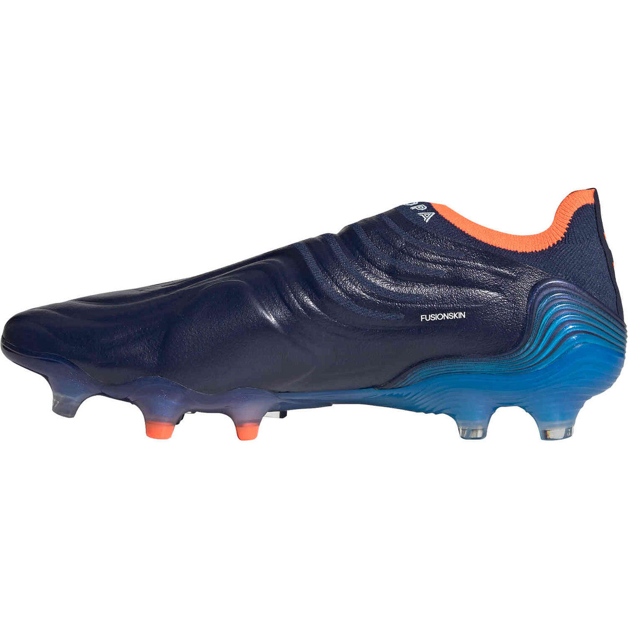 Adidas Copa Sense + FG - Team Navy Blue/White/Blue Rush Mens Footwear Mens 8 Team Navy Blue/White/Blue Rush - Third Coast Soccer