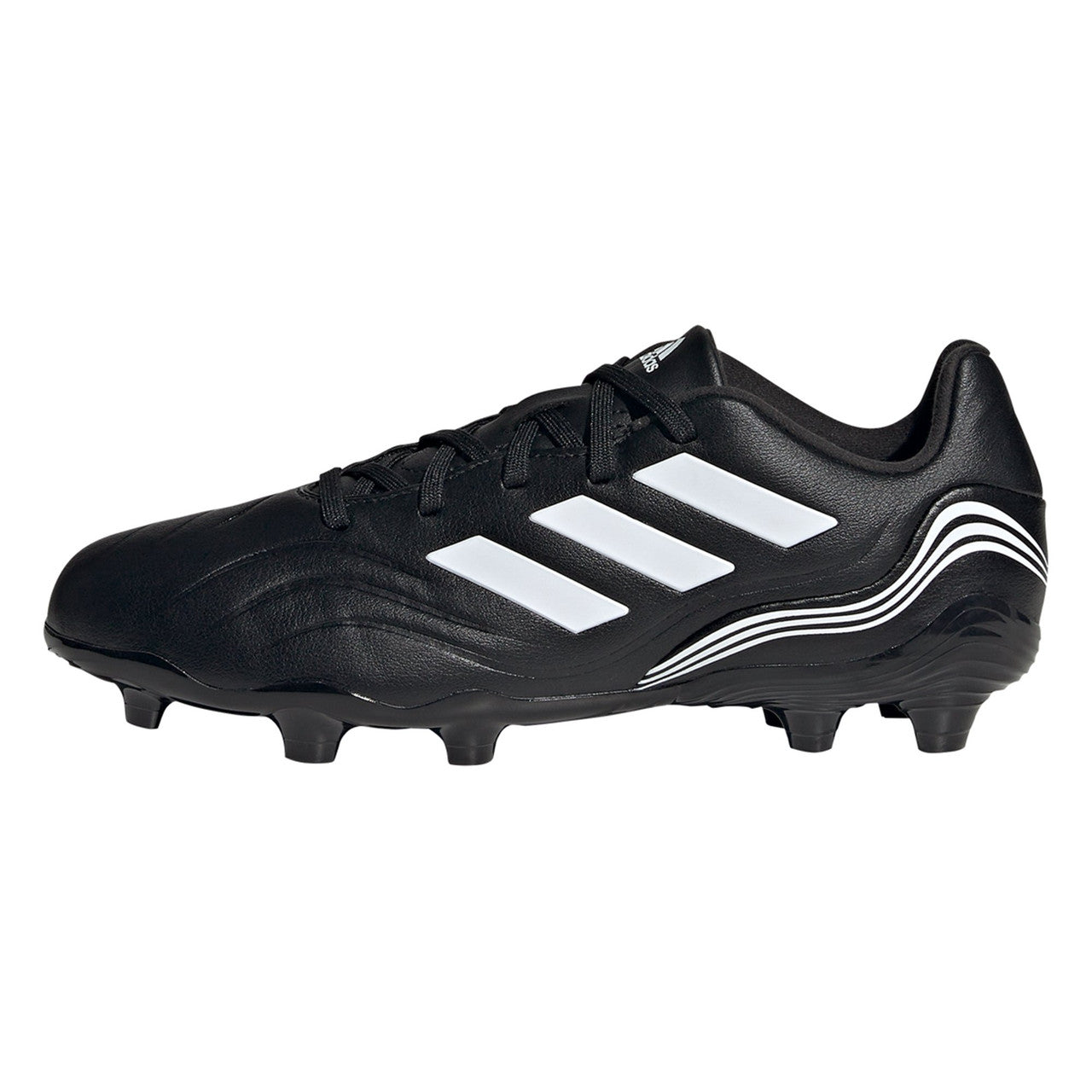 adidas Junior Copa Sense.3 FG - Black/White Youth Footwear Closeout Black/White Youth 1 - Third Coast Soccer