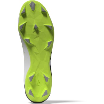 adidas Predator Accuracy.3 FG - White/Black/Lucid Lemon Men's Footwear Closeout   - Third Coast Soccer