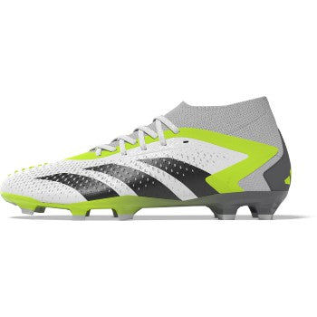 adidas Predator Accuracy.2 FG - White/Black/Lucid Lemon Mens Footwear   - Third Coast Soccer