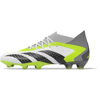 adidas Predator Accuracy.1 FG - White/Black/Lucid Lemon Mens Footwear   - Third Coast Soccer
