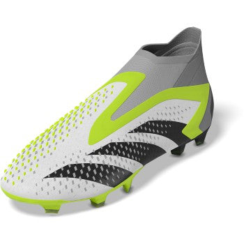 adidas Predator Accuracy+ FG - White/Black/Lucid Lemon Mens Footwear White/Black/Lucid Lemon Mens 6.5 - Third Coast Soccer