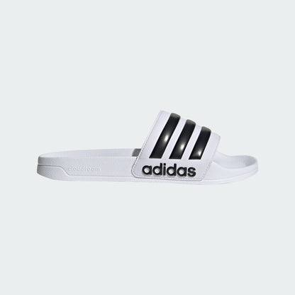 adidas Adilette Shower Slide - White/Black Mens Sandals   - Third Coast Soccer