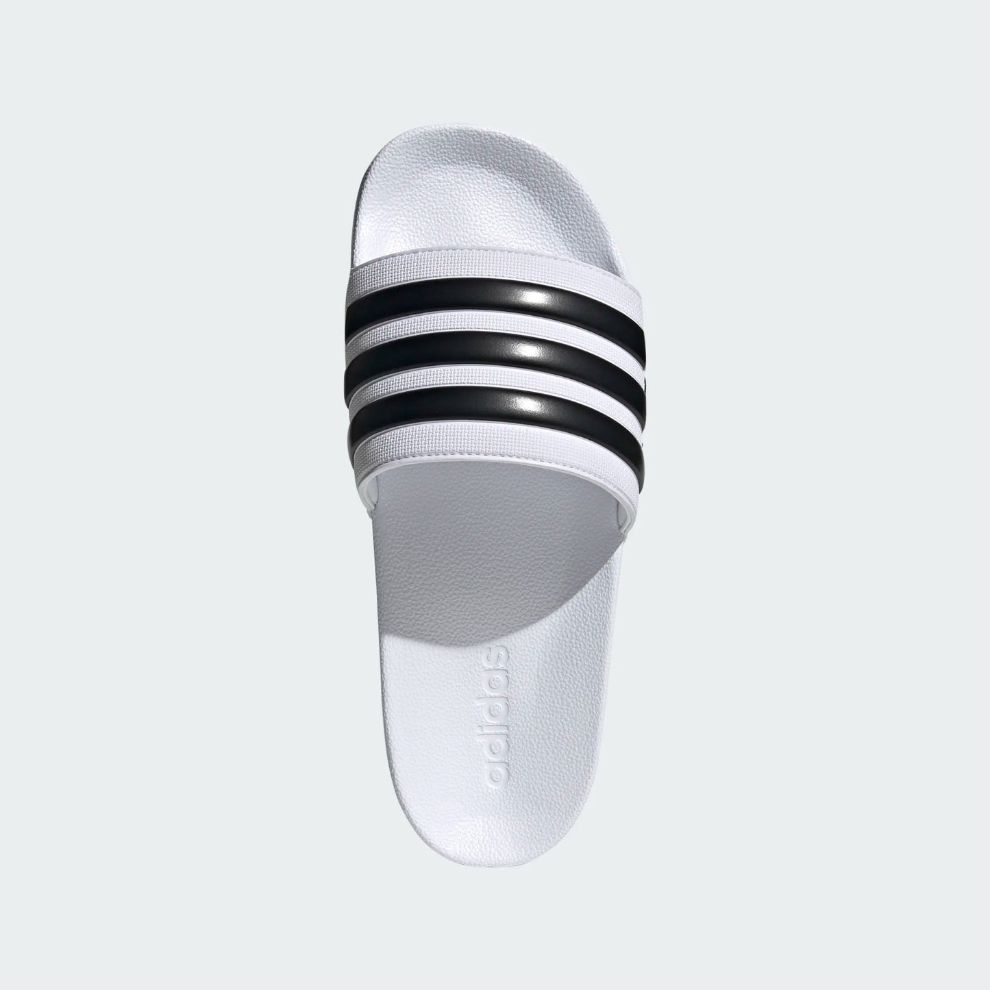 adidas Adilette Shower Slide - White/Black Mens Sandals   - Third Coast Soccer
