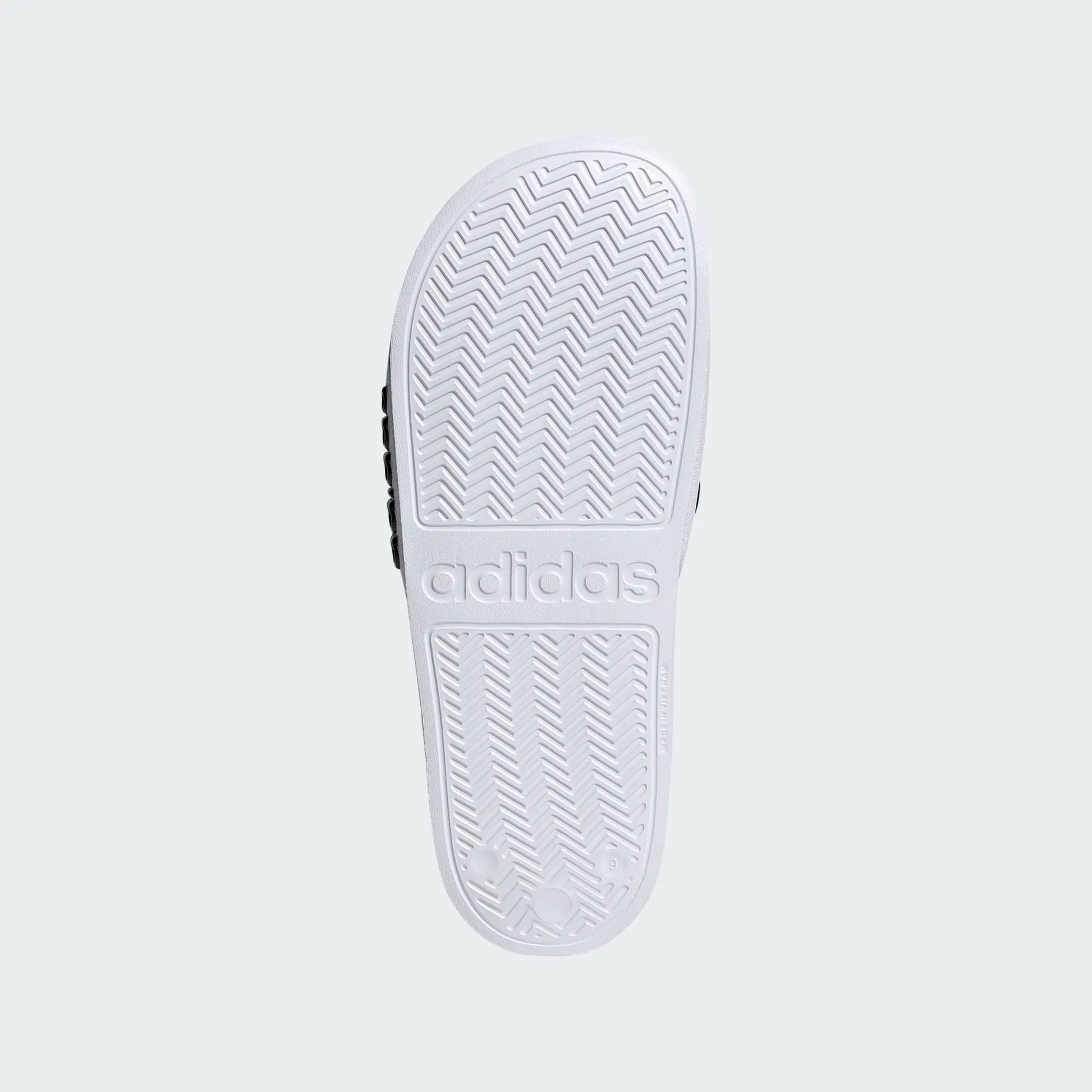 adidas Adilette Shower Slide - White/Black Mens Sandals   - Third Coast Soccer