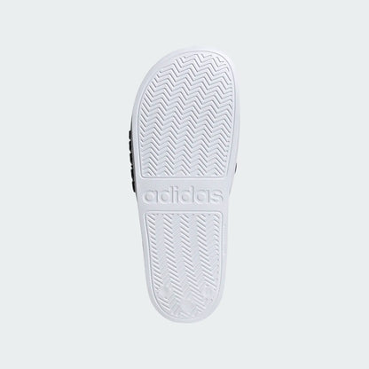 adidas Adilette Shower Slide - White/Black Mens Sandals   - Third Coast Soccer
