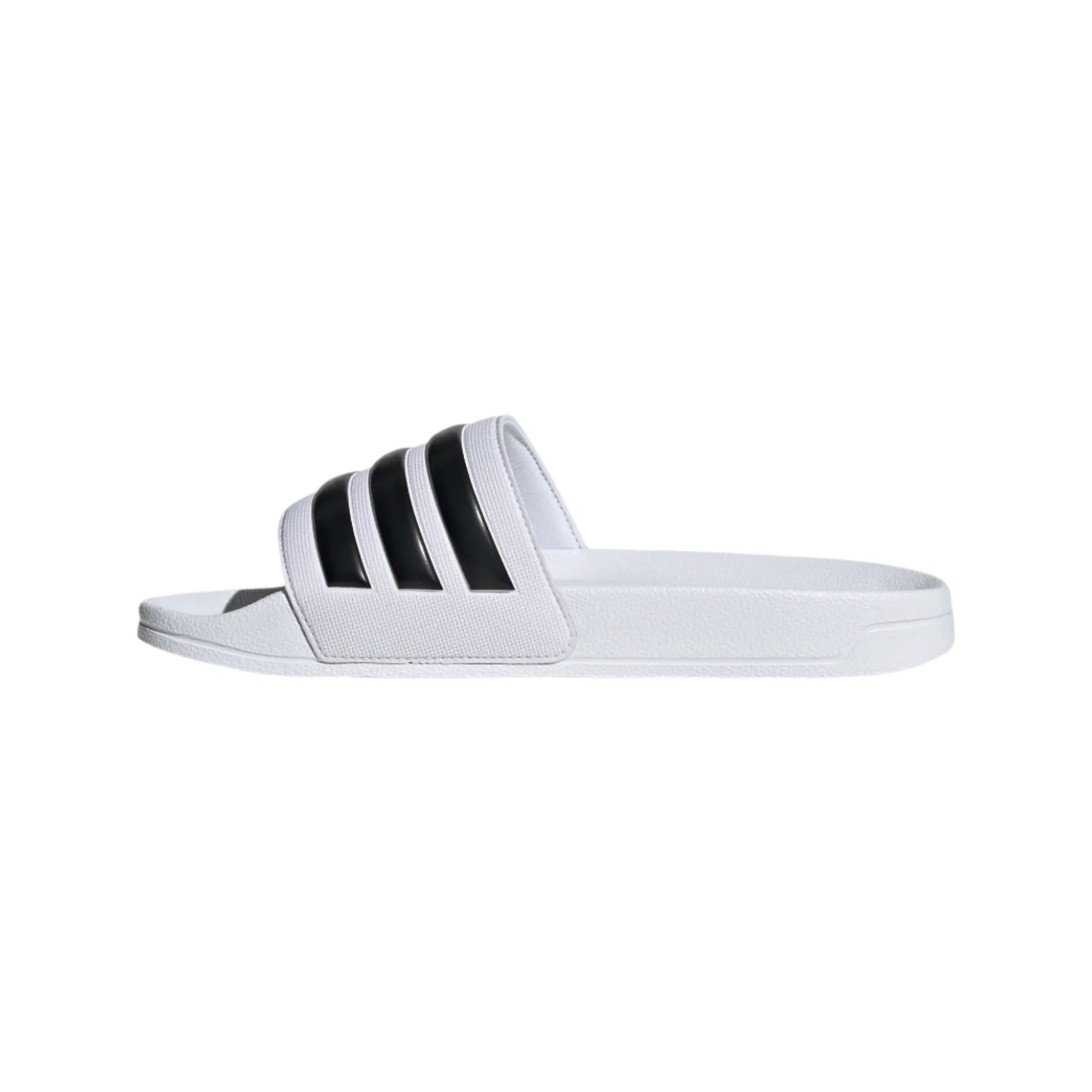 adidas Adilette Shower Slide - White/Black Mens Sandals   - Third Coast Soccer