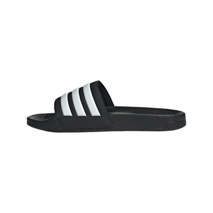 adidas Adilette Shower Slide - Black/White Mens Sandals   - Third Coast Soccer