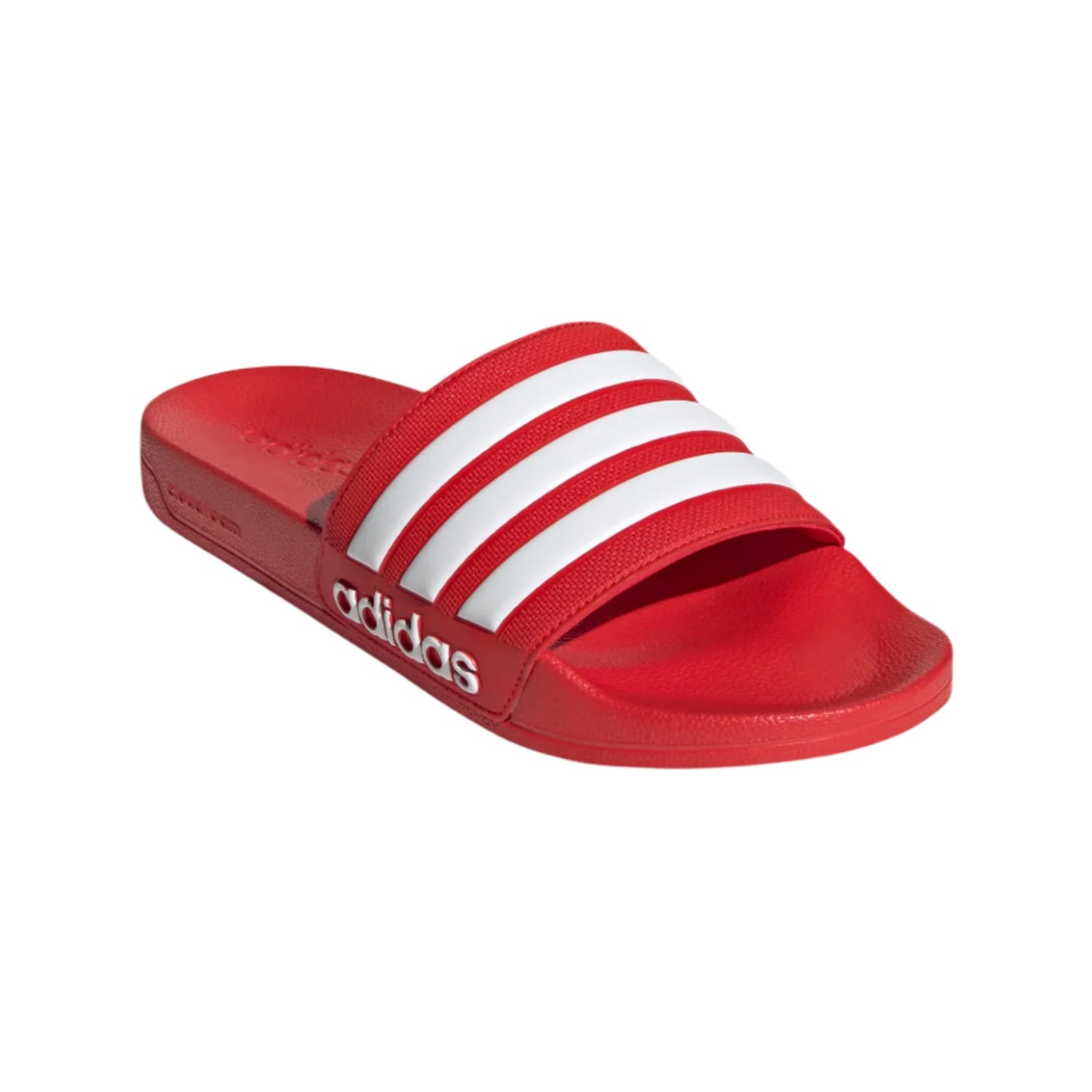 adidas Adilette Shower Slide - Red/White Mens Sandals   - Third Coast Soccer