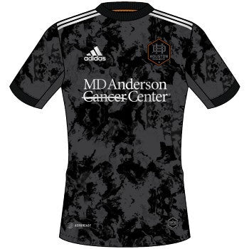 adidas Houston Dynamo Away 22/23 Jersey Club Replica Closeout Carbon/Black Mens Small - Third Coast Soccer