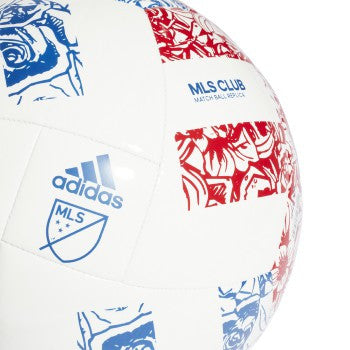 adidas MLS Club Ball - White/Power Blue/College Red Balls   - Third Coast Soccer