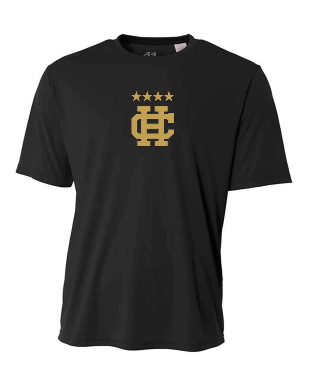 A4 Holy Cross Training Crew Top - Navy or Black Holy Cross 23 Black Youth Small - Third Coast Soccer