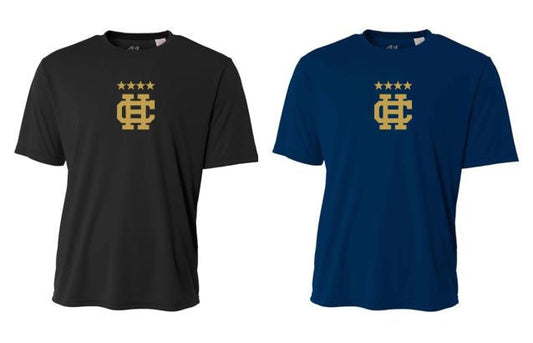 A4 Holy Cross Training Crew Top - Navy or Black Holy Cross 23   - Third Coast Soccer