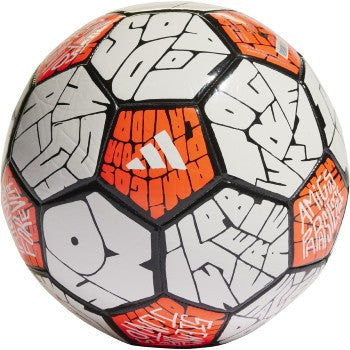 adidas Messi Club Ball - White/Black/Solar Red Balls White/Black/Solar Red 5 - Third Coast Soccer