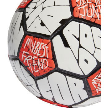 adidas Messi Mini Ball - White/Black/Solar Red Equipment   - Third Coast Soccer