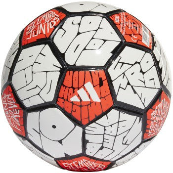 adidas Messi Mini Ball - White/Black/Solar Red Equipment   - Third Coast Soccer